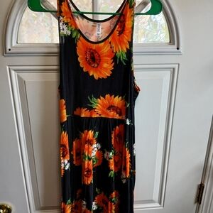 Himone Sunflower With Pockets!! Dress Size M